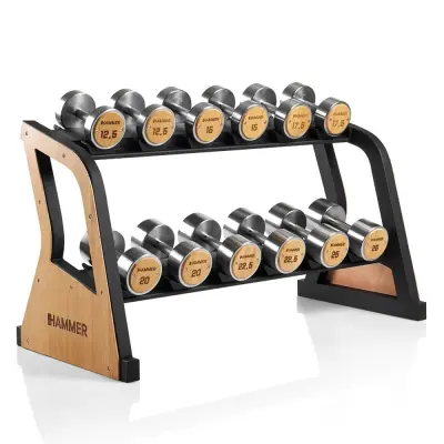 Hammer Sport Exklusivt Hantelställ Set (12,5 - 25 kg)
