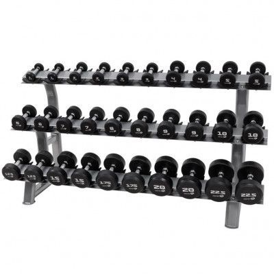 Hantelpaket gummi/krom 1-10 kg