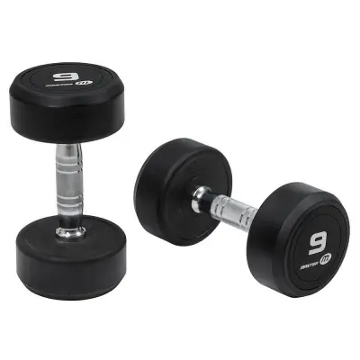 Master Fitness Gummerade Hantlar Hantelset 1-10kg Svart