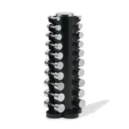 Hantelset krom 1-10 kg med stÃ¤ll, 10-par, JTC Power