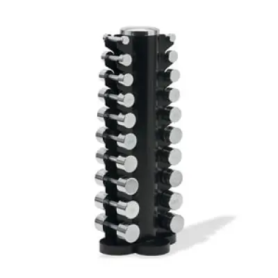 Hantelset krom 1-10 kg med stÃ¤ll, 10-par, JTC Power