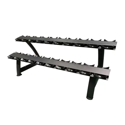 Master Fitness Hantelställ 2 Våningar 10 PAR Stål Svart