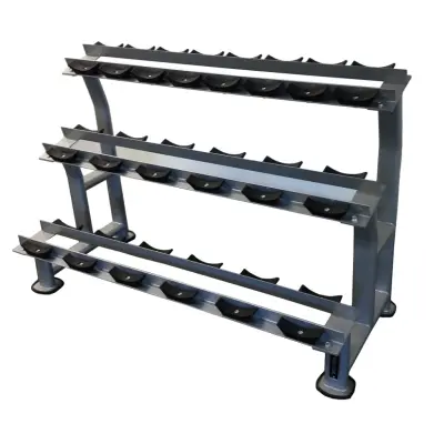 Recoil Hantelställ 3-våningar Stål Svart