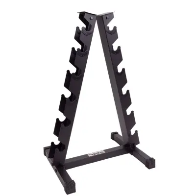 Recoil Hantelställ för 6 par hexagonhantlar Stål Svart