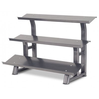 Hantelställ för Hexagonhantlar (3-Vånings) Stål Silver