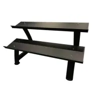 Master Fitness Hantelställ för hexagonhantlar 2-vånings Stål Svart