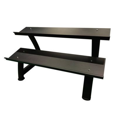 Master Fitness Hantelställ för hexagonhantlar 2-vånings Stål Svart