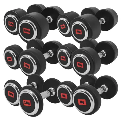 Hantlar PREMIUM Gummi 2x2,5-2x15kg