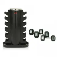 Hexhantelset med ställ, 6-par