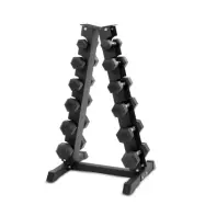 Hexhantelset med ställ, 6-par: 2 - 9 kg