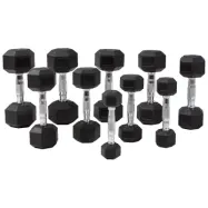 Master Fitness Hexagon Hantlar Hantelset 1-10kg Svart