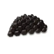 Hantelset Hex gummi, 6-par: 27.5 - 40 kg, JTC Power