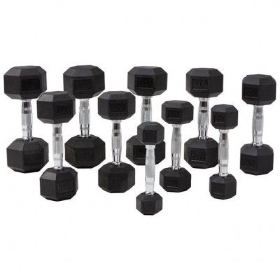 Master Fitness Hexagon Hantlar 1-10 kg, Hantelset