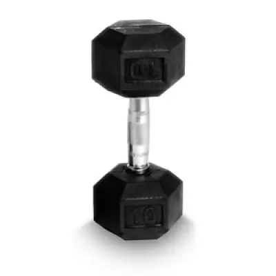 Hexhantel, gummi 37,5 kg