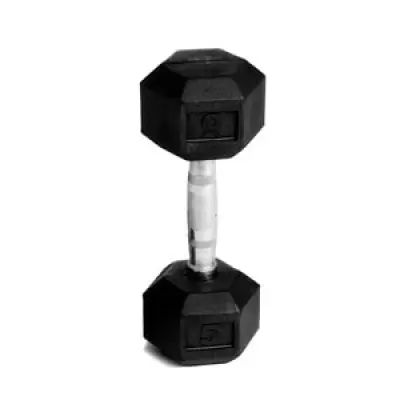 Hexhantel gummi, 5 kg, Abilica