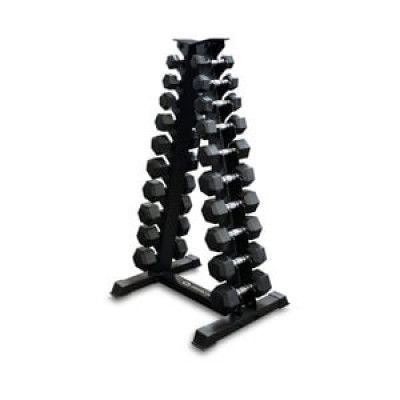 Hexhantelset med ställ, 10-par: 2 - 12.5 kg, JTC Power