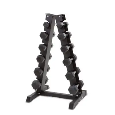 Hexhantelset med ställ, 6-par: 2.5 - 15 kg, JTC Power