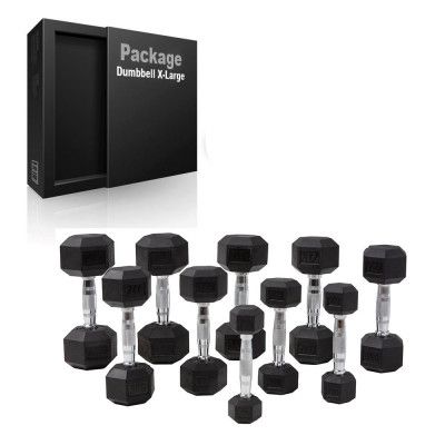 Master Fitness Hex hantlar paket - X- Large