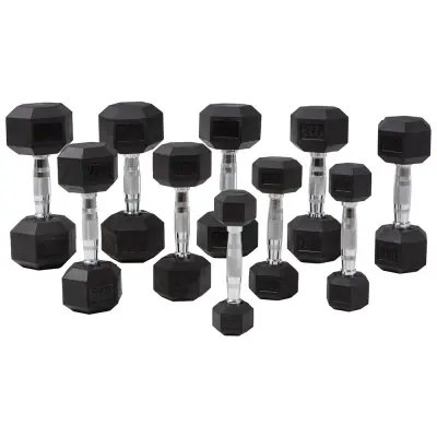 Master Fitness Hexagon Hantlar 1-10 kg, Hantelset