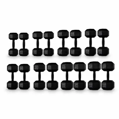 Master Fitness Rubber Coated Hex Paket 12,5-30 kg, Paket hantlar - Hex