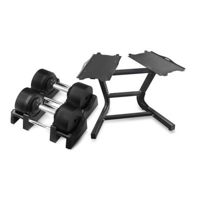 Justerbara hantlar PRO med ställ *Bäst i test 2025*, 2 x 4-32.5 kg, JTC Power