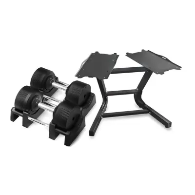 Justerbara hantlar PRO med ställ *Bäst i test 2025*, 2 x 4-32.5 kg, JTC Power