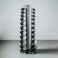 Kraftmark Hantelställ För Hantlar Krom 10 Par, Ställning hantlar