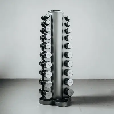 Kraftmark Hantelställ För Hantlar Krom 10 Par, Ställning hantlar