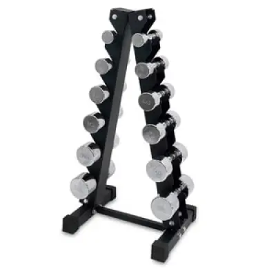 Kromhantelset med ställ, 6-par: 2 - 9 kg, JTC Power