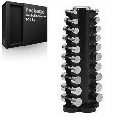 Paket Hantlar Kromade