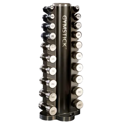 Tower Rack with Chrome Dumbbell Set 1-10 kg