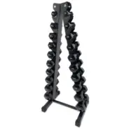 Vinylhantelset Black& Hantelställ, 10-par: 1 - 10 kg, JTC Power