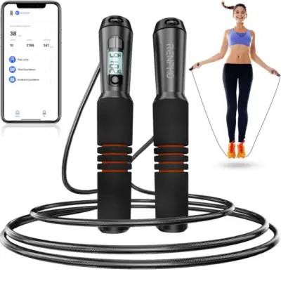 RENPHO Smart hopprep, Svart