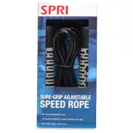 SPRI Sure-Grip Adjustable Speed Rope, Hopprep
