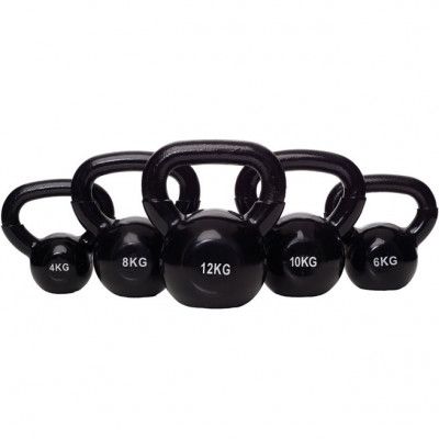 Budo-Nord Kettlebell vinyl svart, Kettlebells