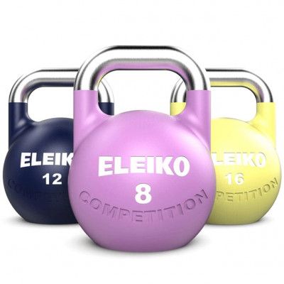 Eleiko Competition Kettlebell Set 8-12-16 kg, Viktset