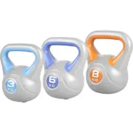 Gorilla Sports Kettlebell Fitnesspaket - 3kg 6kg 8kg, Paket Kettlebell