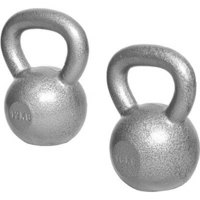 Gorilla Sports Kettlebellpaket IRON - 12kg 16kg, Paket Kettlebell