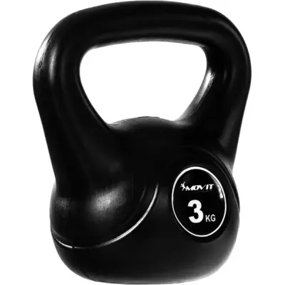 Kettlebell Svart Movit 3-20kg Järn