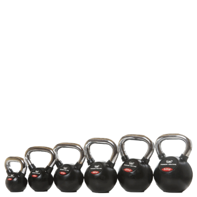 NF Kettlebells Gummi/Chromehandtag