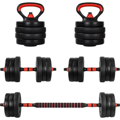 Skivstångspaket MOVIT 20kg - Skivstång, Kettlebells&Hantlar