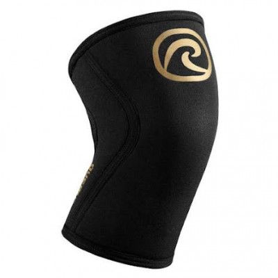 Rehband RX Knee Sleeve 5mm, Black/Gold - Small
