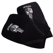 Skull Neoprene Knee Sleeve, Black