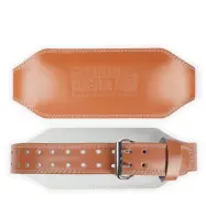 6 Inch Vadderat Lyftarbälte Läder Brun
