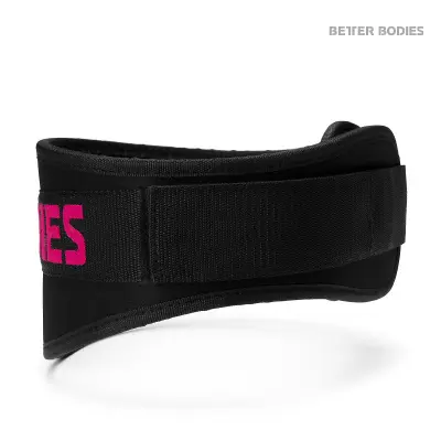 Womens gym belt - Black/pink - XS