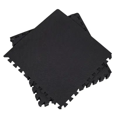 Golvskydd Pussel 61x61 cm Svart 6st