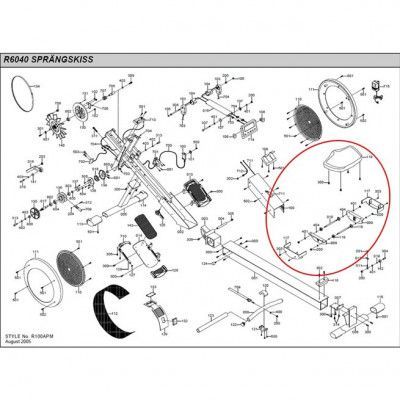 Master Fitness R6040 Hjul Med Komplett Lager, Reservdel