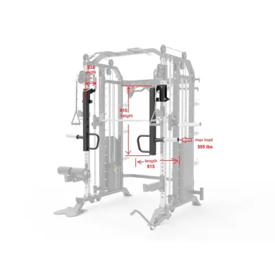 Master Fitness Jammerarms till X16/X18/X19/X22 Svart