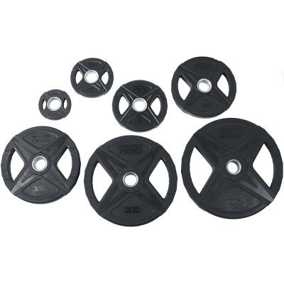 Master Fitness Nero Rubber Plate, Viktskivor gummerade