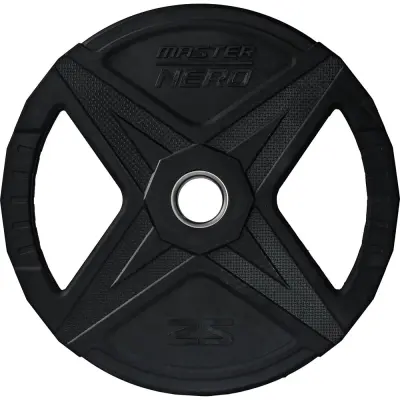 Master Fitness Nero Rubber Plate, Viktskivor gummerade